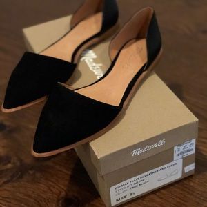 Madewell D’ORSAY flats in leather and suede.